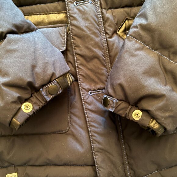 NEW WITH TAG - Deluxe Clothing Street Tailor. Navy puffy winter jacket with hood - Picture 6 of 6